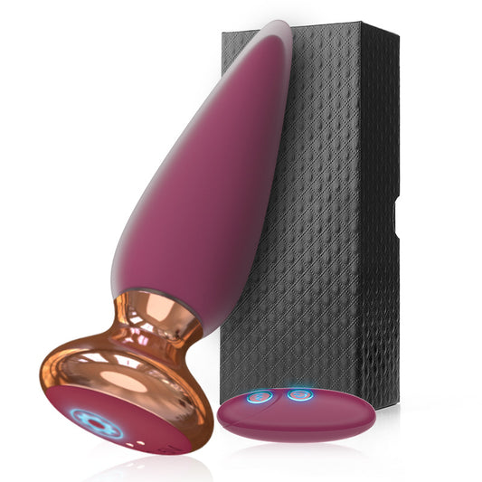 Vibrating Anal Plug with Remote Control